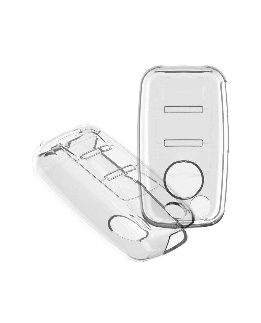 Keycare Clear Transparent TPU Key Cover CL TP 13 | Compatible with Octavia, Polo, Rapid, Superb, Vento