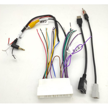 Global Byte System Harness Suitable for Hyundai Creta 2021 Executive Model for Retention of OEM Moving Line Camera, USB,Steering Wheel Control And FM Anteena Pin | CO-HY/CRT21-EX