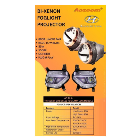 CS 02 CRETA BI-XENON FOGLIGHT PROJECTER CS 02 CRETA BI-XENON FOGLIGHT PROJECTER