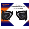 Carsutra CS 03 | 3 Inches Universal LED Fog Light With Projector Module With DRL For Creta 2018 | Power Low Beam 30W,High Beam 46W | OE Finish