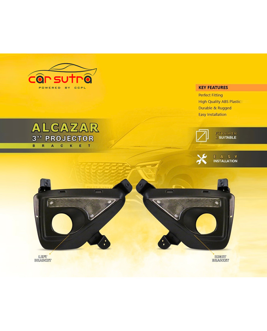 CS 53 | FL 301 Fog Projector Lamp With High/Low Beam Blue Lens Ultra 2023 With Bracket with Alcazar | Color 5800K