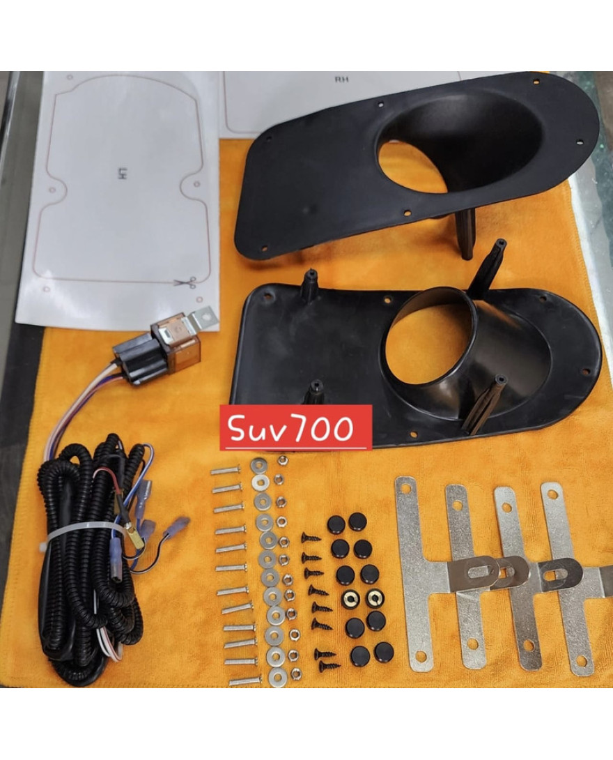 CS 85 | 3 Inch Universal Projector Mounting Bracket For XUV 700 | ABS Plastic | Round