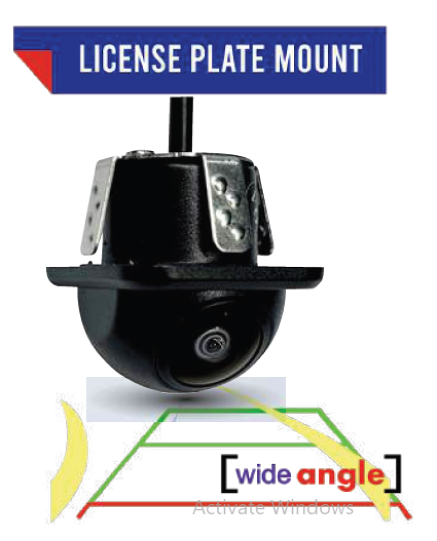 Caska AHD High Resolution Reverse Camera With Moving Guard Line On Number Plate