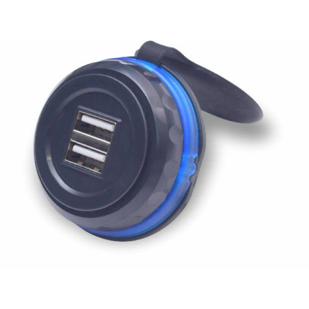 Blackcat Flat CV Dual USB Fast Charger Waterproof and Dust-Proof for All Types of Vehicles Cars|Bus|Trucks