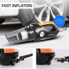 Bergmann Cyclonic 2in1 Tyre Inflator BVT120A Car Vacuum Cleaner  | Black, Gold
