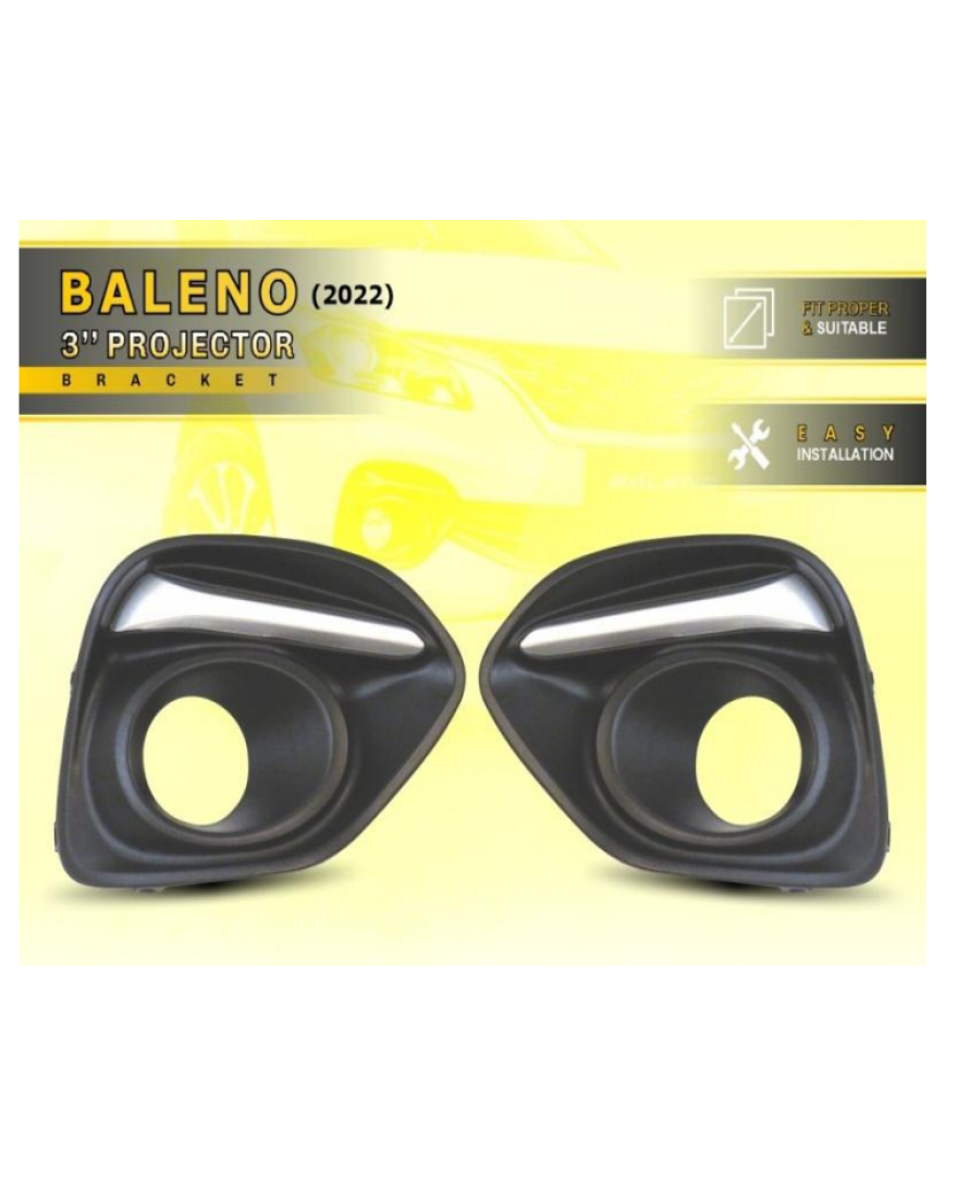 Carsutra CS 65 | Baleno 3 Inch Fog Light OE Bracket | Set of 2 Pcs | Plug N Play| Suitable for Baleno 2022
