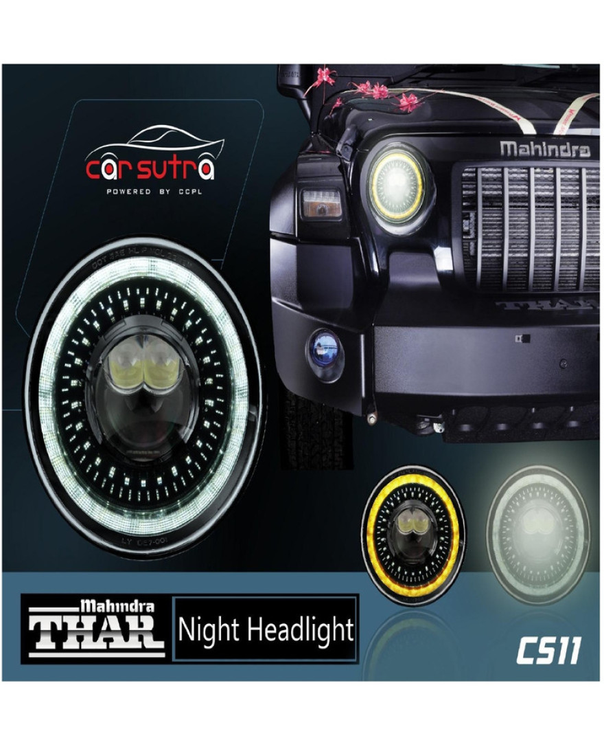 Carsutra CS 67 | Night Headlight for Mahindra thar | Set of 2 Pcs