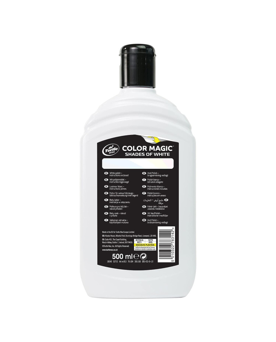 Turtle Wax Color Magic Bright White Wax 500ml