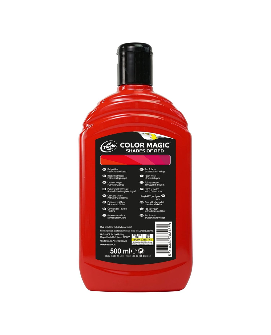 Turtle Wax Color Magic Radiant Red Wax 500ml