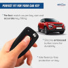 Keycare DE Series Silicon Key Cover DE29 Compatible for Nexon, Harrier, Hexa, Safari Storme, Zest, Bolt, Zica, Tiago, Hexa, Tigor flip Key | Black