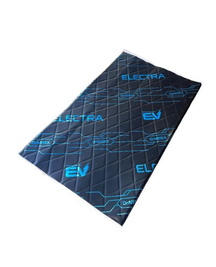 DrArtex Electra EV Blue 5.0 Car Soundproofing Sheets 50×30 cm / 2.25 sq.m. | 15 Pieces | Thickness 5.0mm | Class Heavy