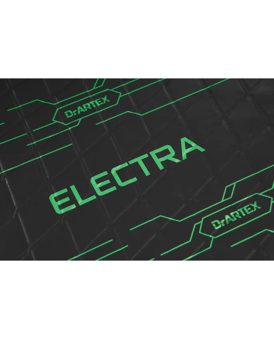 DrArtex Electra EV Green 9.0 Car Soundproofing Sheets 47x30cm (1.1m2) | 9 Pieces | Multi Layer Mat | Thickness 9.0mm | Double Class