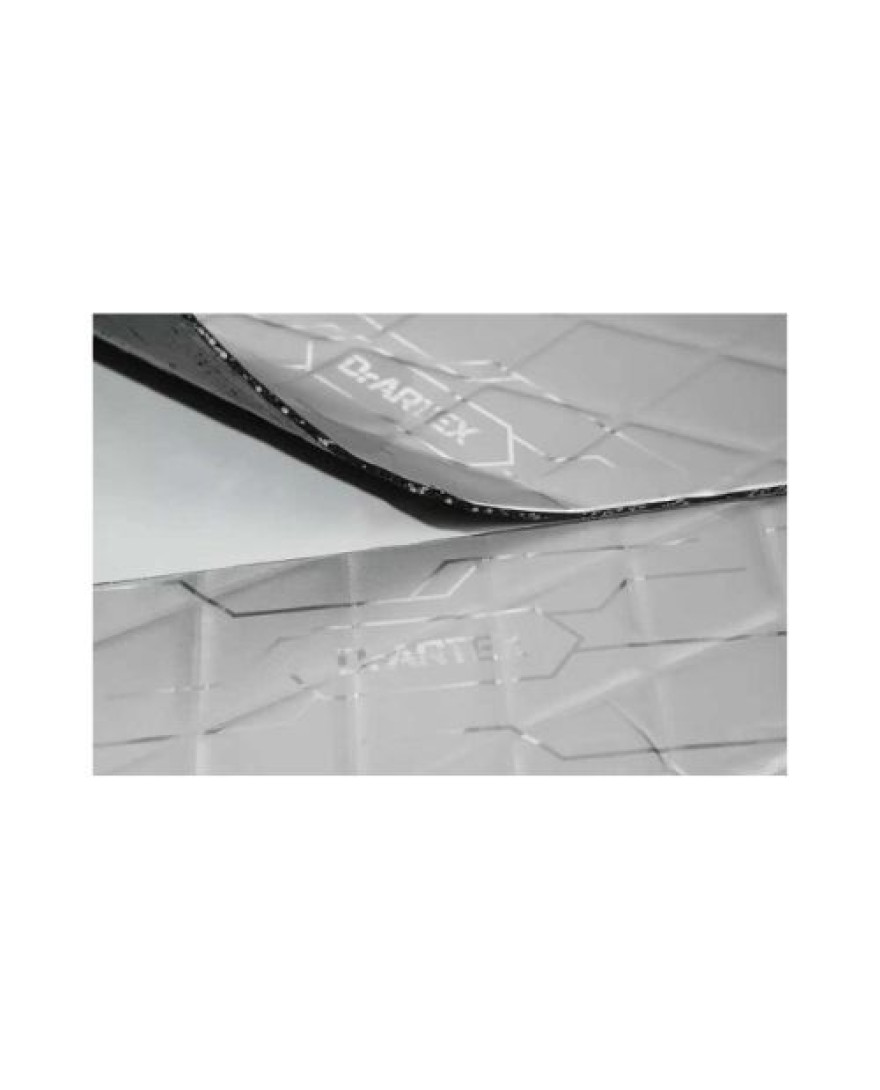 DrArtex Electra EV Silver 2.5 Car Soundproofing Sheets 50×30 cm / 4.5 sq.m. | 30 Pieces | Thickness 2.5mm | Class Medium