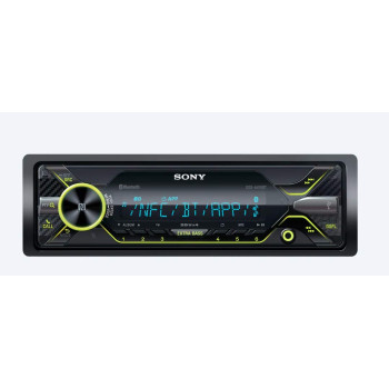 Sony Car Stereo DSX A416BT Digital Media Receiver with NFC, Bluetooth, USB, AUX, FM | Black | PRE Out 3 x 2V, Output Power 55W x 4, 10 Band Equalizer, Variable Colour Key Illumination