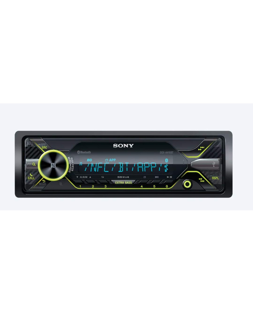 Sony DSX-A416BT Car Media Receiver with Bluetooth Technology (Black)