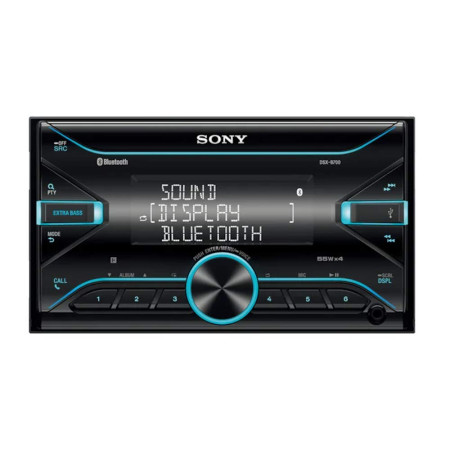 Sony Car Stereo DSX B700 Double Din Digital Media Receiver with Bluetooth, USB, AUX, FM | Black | PRE Out 3 x 2V, Output Power 55W x 4, 10 Band Equalizer, Variable Colour Key Illumination