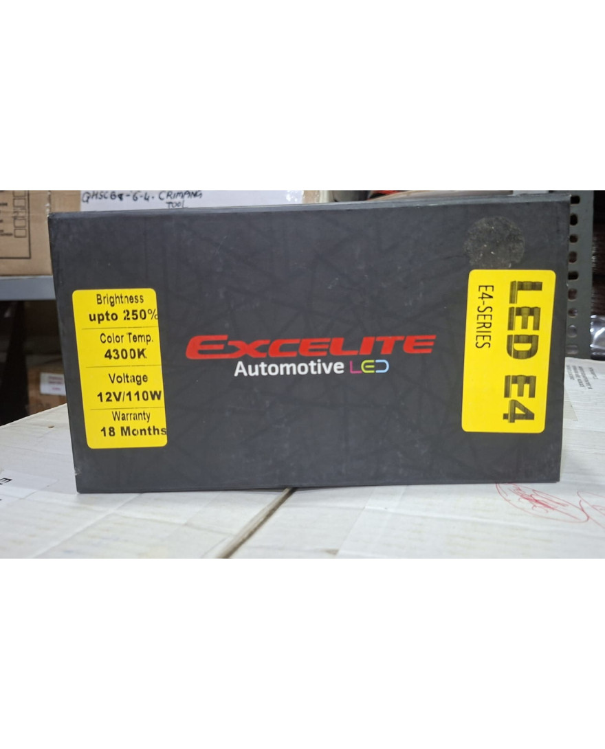 Excelite Automotive LED Lamp E4 Series H4/H19 | Colour Temprature 4300K | Brightness Upto 250% | 18 Month Warranty