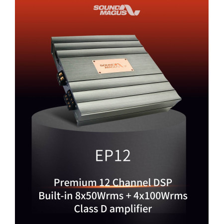 SOUNDMAGUS EP12 12-channel DSP with built-in 12-channel D-class amplifier