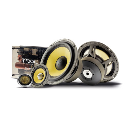 Focal KIT ES 165 KX3 EVO 2 – 3-Way Component Car Speaker System | 6.5 inch Woofers, 3 inch Midrange & TKMX Tweeters