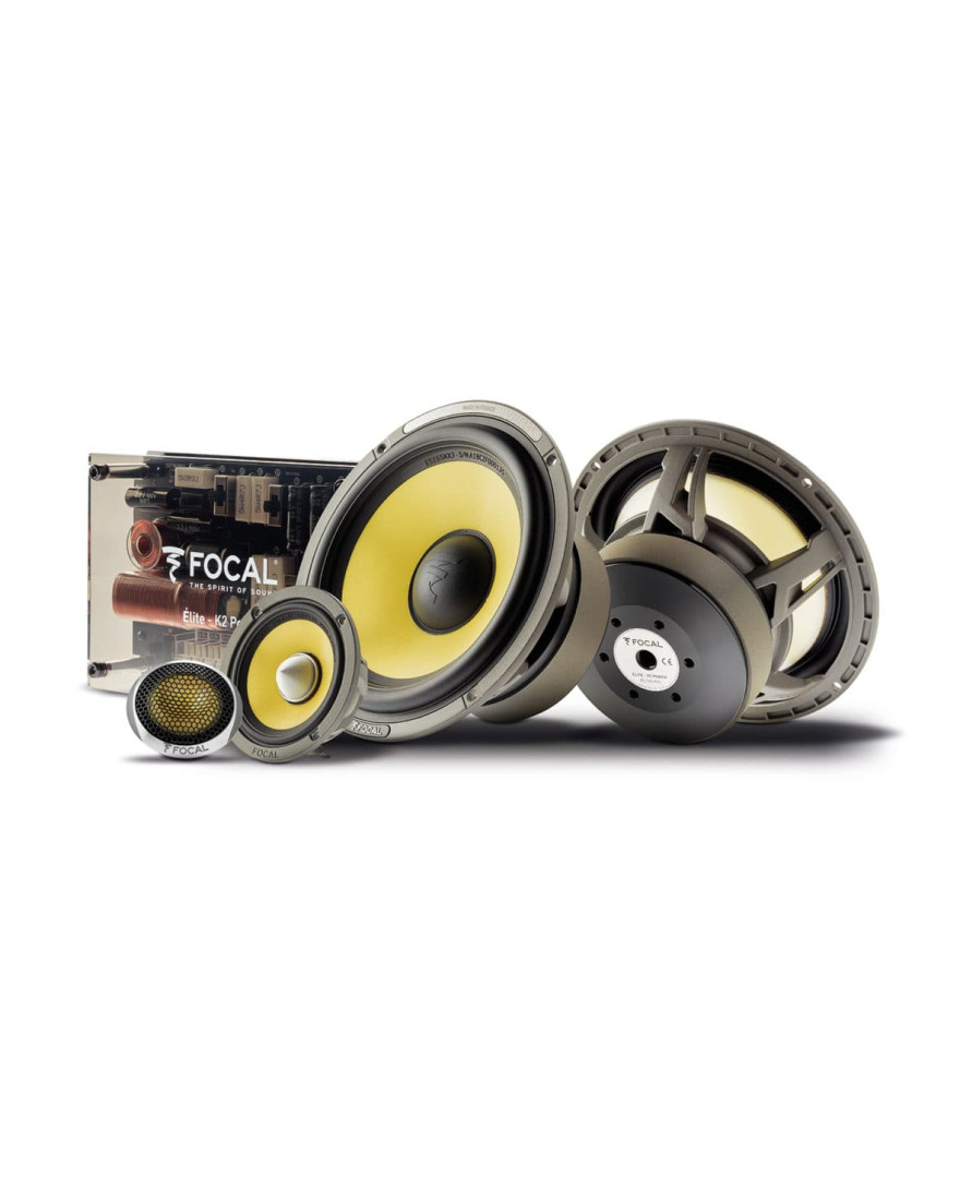 Focal KIT ES 165 KX3 EVO 2 – 3-Way Component Car Speaker System | 6.5 inch Woofers, 3 inch Midrange & TKMX Tweeters