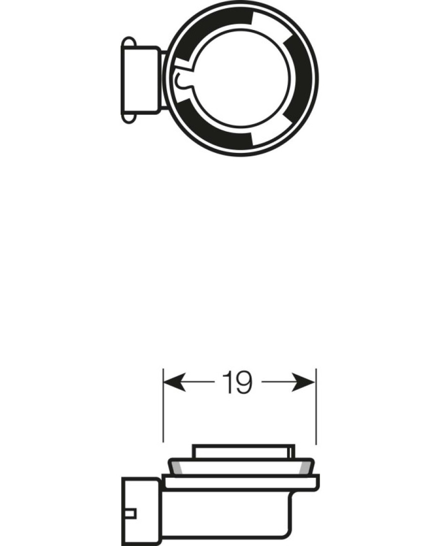 EXCELITE H11 12V 55W HALOGEN BULB PGJ19-2