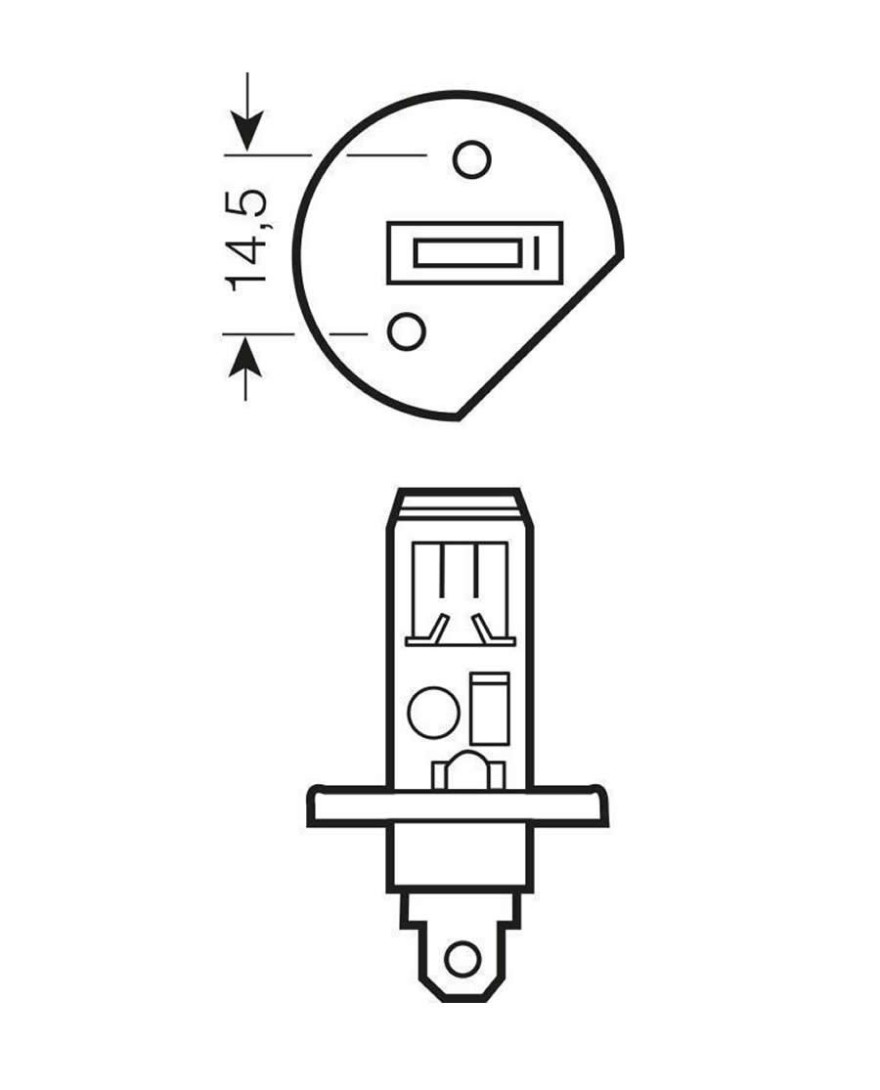 EXCELITE H1 12V 100W HALOGEN BULB P14.5s