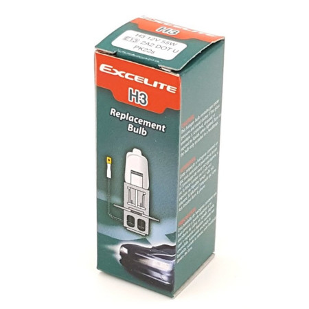 EXCELITE H3 12V 100W HALOGEN BULB PK22s