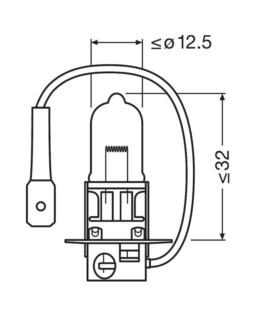 EXCELITE H3 12V 100W HALOGEN BULB PK22s