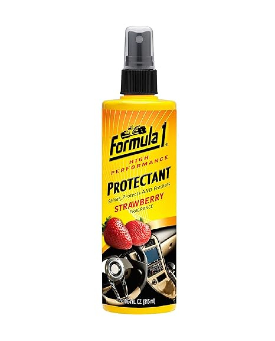 Formula 1 High Performance Protectant Strawberry Fragrance Protectant | 315 ml | Cleans Car Interiors and Exteriors