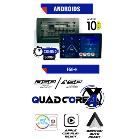 CASKA F50H With Android 10 | 2+32GB | WiFi5 2.4G &5G| Car Radio Player with Carplay Android Auto 9/10inch Car Multimedia Player