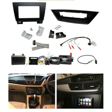 Global Byte Car Stereo Installation Facia Kit 7Inch 2 Din Radio Full Kit For  BMW X1 | FA-BM03/X1