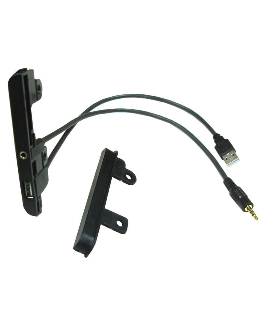 Global Byte Toyota Side Brecket with AUX / USB Innova Fortuner Upto 2011 Etios & Etios Liva upto 2017 Etios 2018 | FA-TY0203/BKT-AU