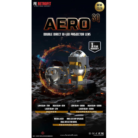 Fe Retrofit Aero SQ Double Direct BI - Led Projector Lens