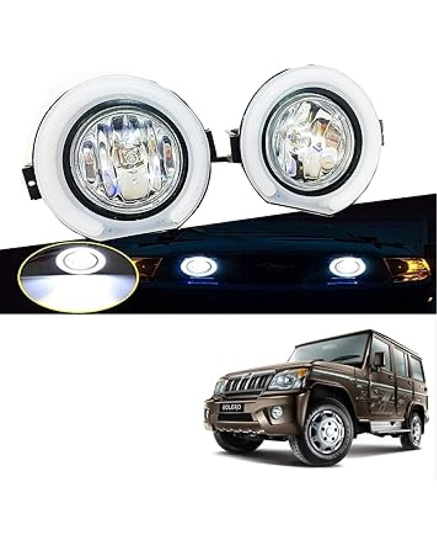 Blackcat Bolero Fog lamp with DRL (Set of 2) With Wiring Harness And Switch