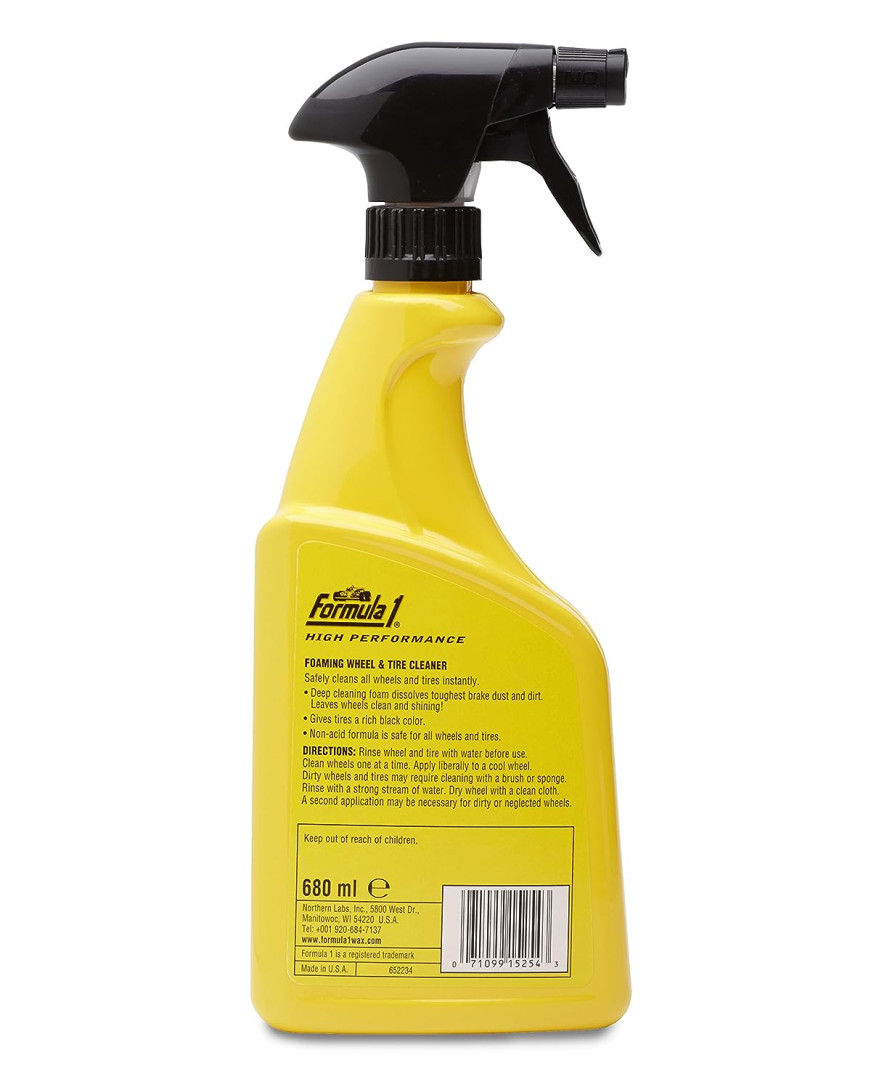 Formula 1 615254 High Performance Foaming Wheel Cleaner | 680 ml | Made in USA