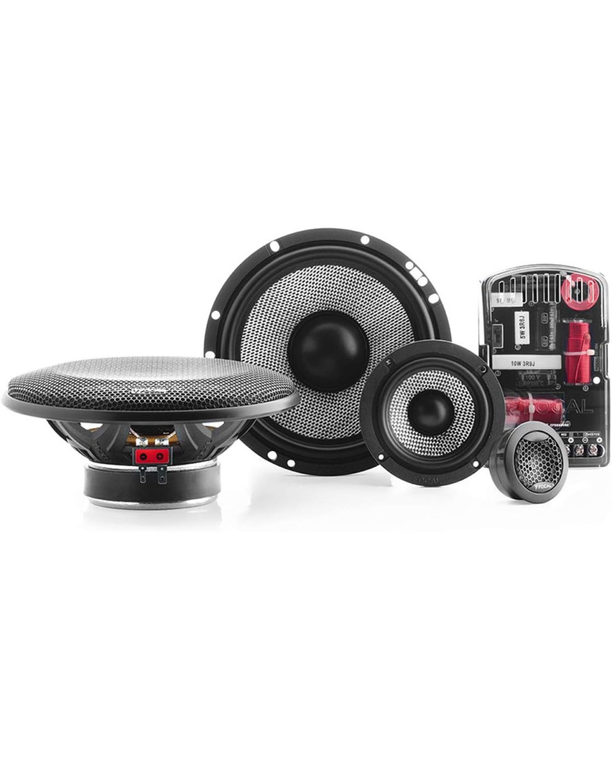 Focal 165AS3 6.5 Inch 3 Way Component kit | RMS: 80W | MAX: 160W