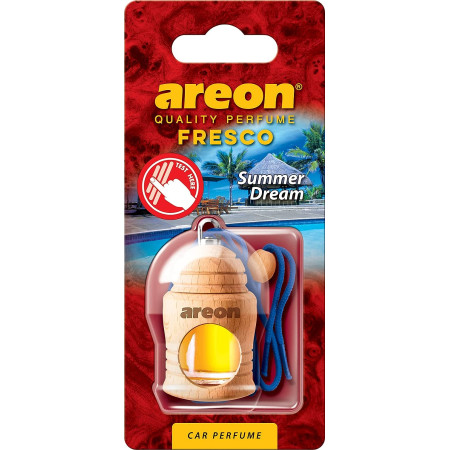 Areon Fresco Summer Dream, Car Air Freshener, Room Freshener | Long Lasting Fragrance | 4ml | FRTN37