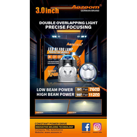 Aozoom FLP 4090 | Direct LED Fog Lamp Projector Aozoom FLP 4090 | Direct LED Fog Lamp Projector