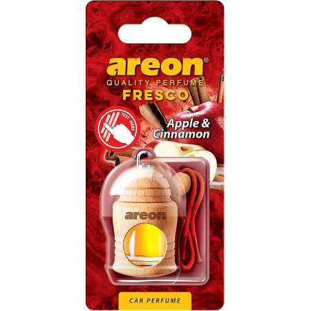 Areon Fresco Apple And Cinnamon, Car Air Freshener,Room Freshener | Long Lasting Fragrance | 4ml | FRTN21