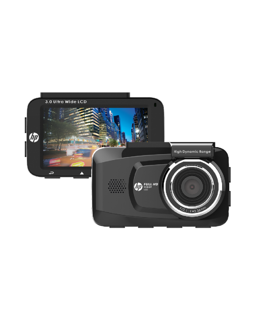 HP DASH CAM F450X (FULL HD- 1080P RECORDING WITH GPS & WI-FI , INCLUDES FRONT & REAR CAMERA)