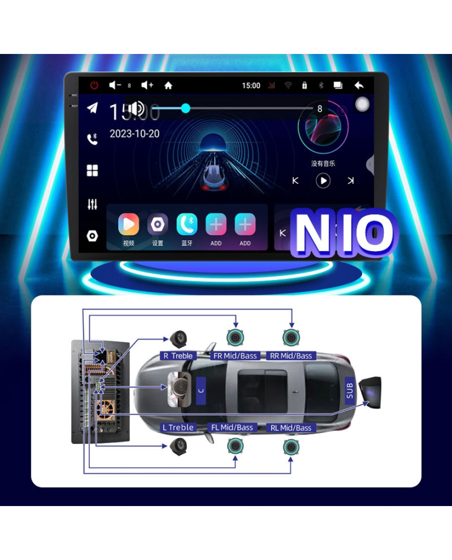 Caska G10-G Dual Amplifier RCA7.1 android car dvd player car audio