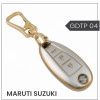 keycare Golden Dust TPU key cover And keychain for Baleno, Ciaz, Ignis, S-Cross, Vitara Brezza 3 Button Smart Key | GDTP 04