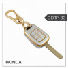 keycare Gold Dust TPU key cover And keychain for City, Civic, Jazz, Amaze 2014 onwards 2 button remote key | GDTP 33