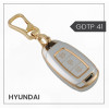 keycare Gold Dust TPU Key Cover And keychain for Hyundai i20, Verna, Kona 3 Button Smart Key | GDTP 41