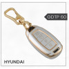 keycare Gold Dust TPU Key Cover And keychain for Hyundai i20, Verna, Kona 4 Button Smart Key | GDTP 60