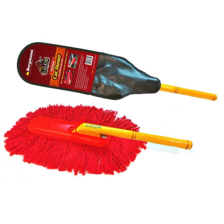 Bergmann Gladiator Platinum 2 Wax-Baked Car Duster | Sturdy Real Wooden Handle | Dense Soft 100% Cotton Fibres with Wax Coating | Scratch-Proof | with Carry Case | Suitable for Cars And Bikes | Red Bergmann Gladiator Platinum 2 Wax-Baked Car Duster | Sturdy Real Wooden Handle | Dense Soft 100% Cotton Fibres with Wax Coating | Scratch-Proof | with Carry Case | Suitable for Cars And Bikes | Red