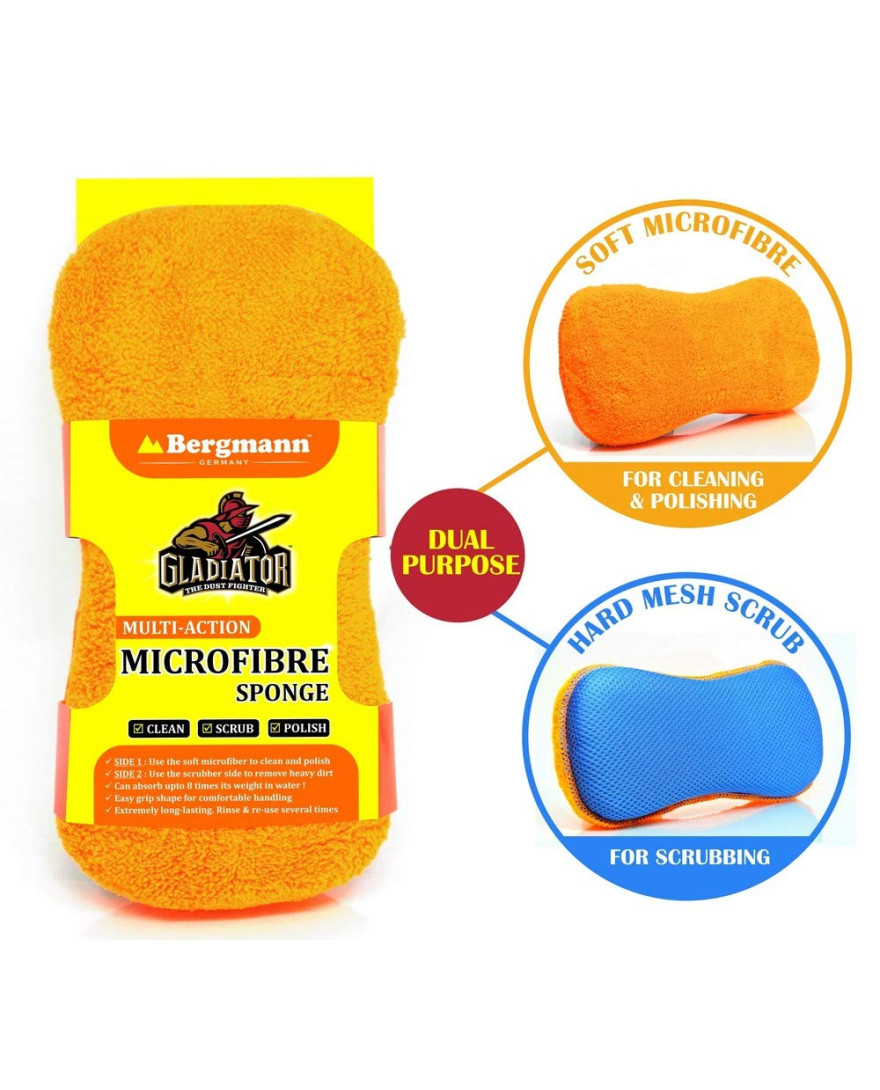 Bergmann Gladiator Orange Micro Fiber Sponge 25x12x5 cm