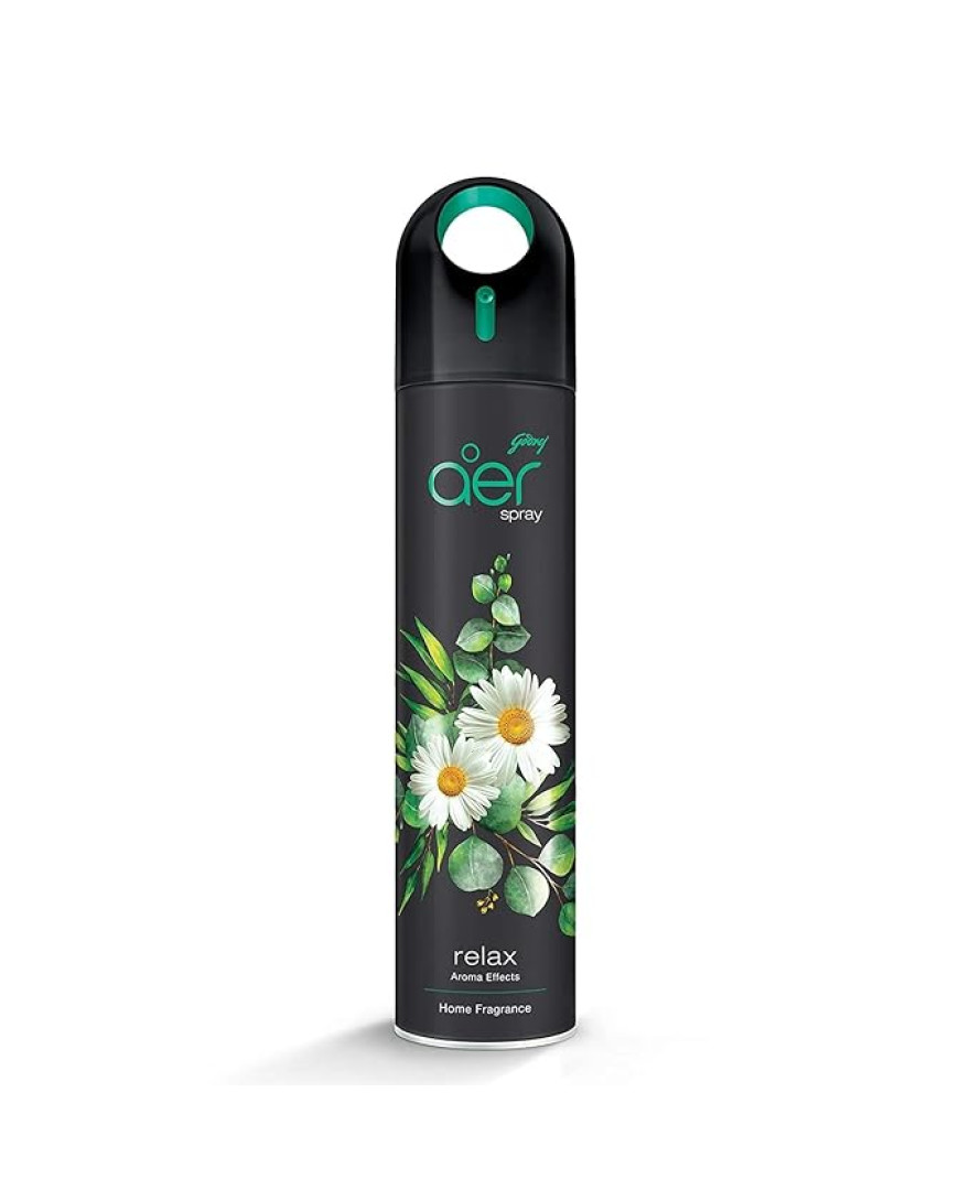 Godrej aer spray, Premium Air Freshener for Home And Office | Relax | Long Lasting Fragrance | 220 ml