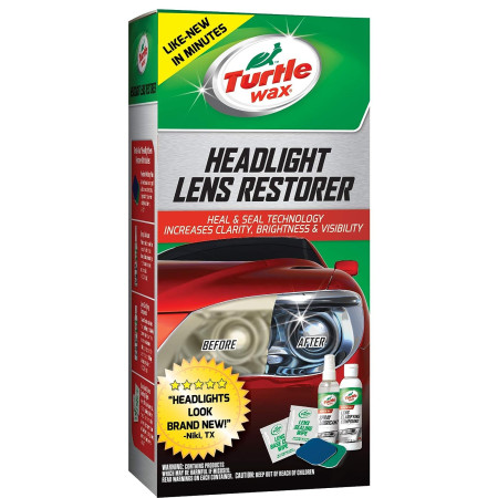 Turtle Wax Headlight Lens Restorer Kit | 318ml Turtle Wax Headlight Lens Restorer Kit | 318ml
