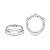 HELIX COMPOSE FLEXMOUNT CFMK165 AUD.1 (FDM) | Vehicle-Specific Adapter Ring | Suitable for Audi vehicles with factory installed woofer